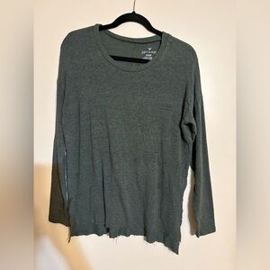 American Eagle Women’s “Soft & Sexy Plush” Green Top Size Small